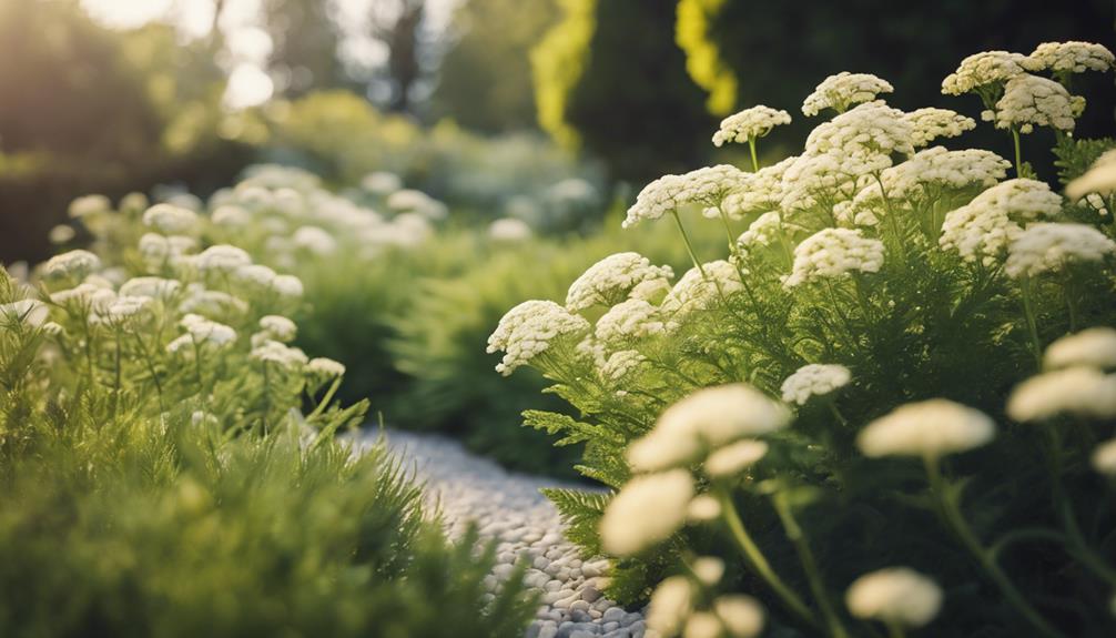 Growing Yarrow Plant 